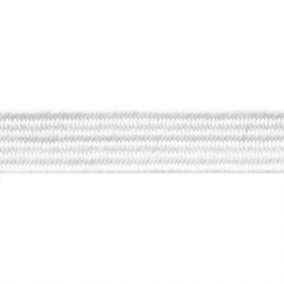 Резиновые нити с текстильным покрытием, шир. 6 мм ( упак.55 м/уп), цв.-белый - купить в Ленинске-Кузнецком. Цена: 210.75 руб.
