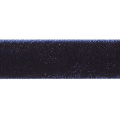 Лента бархатная нейлон, шир.12 мм, (упак. 45,7м), цв.180-т.синий - купить в Ленинске-Кузнецком. Цена: 411.60 руб.