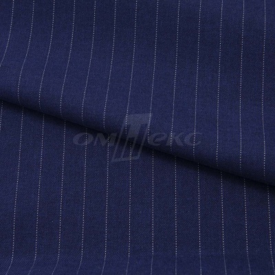 Костюмная ткань "Жаклин", 188 гр/м2, шир. 150 см, цвет тёмно-синий - купить в Ленинске-Кузнецком. Цена 426.49 руб.