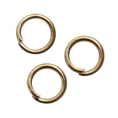 Кольцо  соединительное для бижутерии 5 мм, цв.-золото - купить в Ленинске-Кузнецком. Цена: 0.44 руб.
