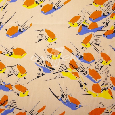 Плательная ткань "Софи" 14.1, 75 гр/м2, шир.150 см, принт птицы - купить в Ленинске-Кузнецком. Цена 241.49 руб.