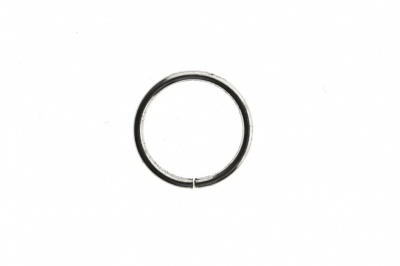 Кольцо металлическое d-15 мм, цв.-никель - купить в Ленинске-Кузнецком. Цена: 2.45 руб.