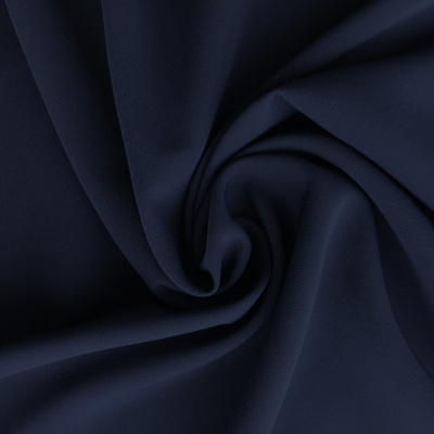 Костюмная ткань "Элис", 220 гр/м2, шир.150 см, цвет т.синий - купить в Ленинске-Кузнецком. Цена 308 руб.