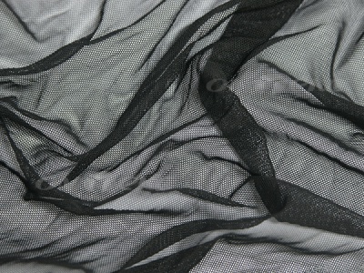 Сетка стрейч (7,81м/кг), 80 гр/м2, шир.160 см, цвет чёрный - купить в Ленинске-Кузнецком. Цена 1 930.78 руб.