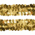 Тесьма с пайетками D16, шир. 30 мм/уп. 25+/-1 м, цвет золото - купить в Ленинске-Кузнецком. Цена: 1 087.39 руб.