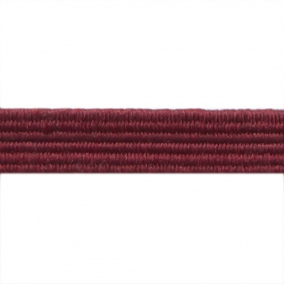 Резиновые нити с текстильным покрытием, шир. 6 мм ( упак.30 м/уп), цв.- 88-бордо - купить в Ленинске-Кузнецком. Цена: 155.22 руб.
