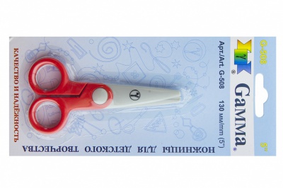Ножницы G-508 детские 130 мм - купить в Ленинске-Кузнецком. Цена: 118.32 руб.