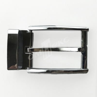 Пряжка металлическая для мужского ремня 845005А#2 (шир.ремня 40 мм), цв.-никель - купить в Ленинске-Кузнецком. Цена: 111.41 руб.