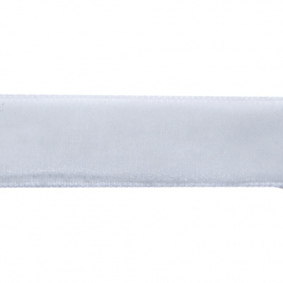 Лента бархатная нейлон, шир.12 мм, (упак. 45,7м), цв.01-белый - купить в Ленинске-Кузнецком. Цена: 457.61 руб.