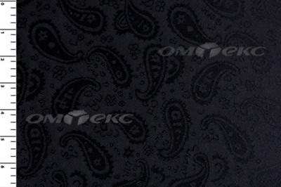 Ткань подкладочная жаккард Р14098, чёрный, 85 г/м2, шир. 150 см, 230T - купить в Ленинске-Кузнецком. Цена 166.45 руб.