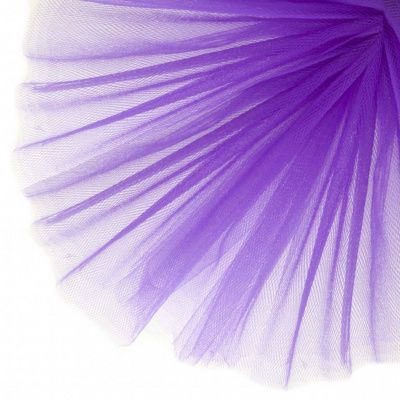Фатин матовый 16-85, 12 гр/м2, шир.300см, цвет фиолетовый - купить в Ленинске-Кузнецком. Цена 96.31 руб.