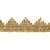 Тесьма металлизированная 0384-0240, шир. 40 мм/уп. 25+/-1 м, цвет золото - купить в Ленинске-Кузнецком. Цена: 490.74 руб.