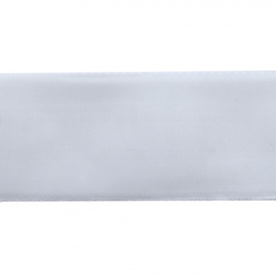 Лента бархатная нейлон, шир.25 мм, (упак. 45,7м), цв.01-белый - купить в Ленинске-Кузнецком. Цена: 991.10 руб.
