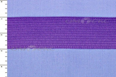 Окантовочная тесьма №0225, шир. 22 мм (в упак. 100 м), цвет фиолет - купить в Ленинске-Кузнецком. Цена: 271.60 руб.