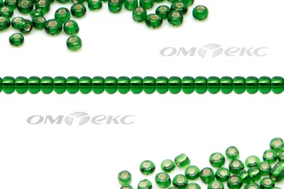 Бисер (SL) 11/0 ( упак.100 гр) цв.27В - зелёный - купить в Ленинске-Кузнецком. Цена: 53.34 руб.