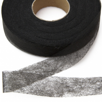 Прокладочная лента (паутинка) DF23, шир. 20 мм (боб. 100 м), цвет чёрный - купить в Ленинске-Кузнецком. Цена: 2.05 руб.