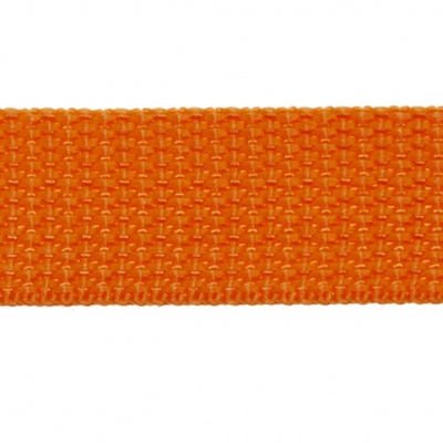 Стропа текстильная, шир. 25 мм (в нам. 50+/-1 ярд), цвет оранжевый - купить в Ленинске-Кузнецком. Цена: 409.94 руб.