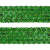 Тесьма с пайетками D4, шир. 35 мм/уп. 25+/-1 м, цвет зелёный - купить в Ленинске-Кузнецком. Цена: 1 308.30 руб.