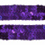 Тесьма с пайетками 12, шир. 20 мм/уп. 25+/-1 м, цвет фиолет - купить в Ленинске-Кузнецком. Цена: 778.19 руб.