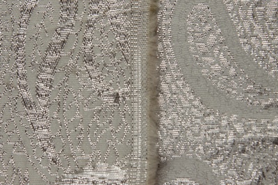 Ткань костюмная жаккард, 135 гр/м2, шир.150см, цвет белый№19 - купить в Ленинске-Кузнецком. Цена 441.94 руб.