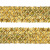 Тесьма с пайетками D16, шир. 35 мм/уп. 25+/-1 м, цвет золото - купить в Ленинске-Кузнецком. Цена: 1 281.60 руб.