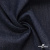 Ткань костюмная "Джинс" с начесом, 320 г/м2, 80% хлопок 20%полиэстер, шир. 160 см, т.синий - купить в Ленинске-Кузнецком. Цена 492.24 руб.