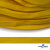 Шнур плетеный (плоский) d-12 мм, (уп.90+/-1м), 100% полиэстер, цв.269 - жёлтый - купить в Ленинске-Кузнецком. Цена: 8.71 руб.