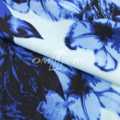 Плательная ткань "Фламенко" 19.1, 80 гр/м2, шир.150 см, принт растительный - купить в Ленинске-Кузнецком. Цена 241.49 руб.