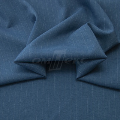 Костюмная ткань "Жаклин", 188 гр/м2, шир. 150 см, цвет серо-голубой - купить в Ленинске-Кузнецком. Цена 430.84 руб.
