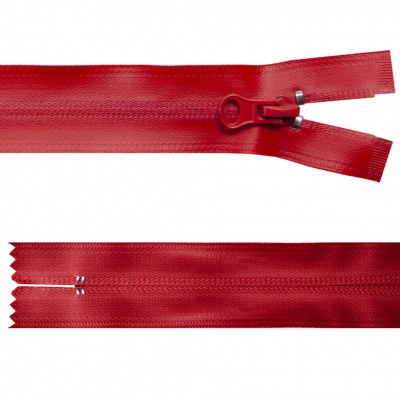 Молния водонепроницаемая PVC Т-7, 20 см, неразъемная, цвет (820)-красный - купить в Ленинске-Кузнецком. Цена: 21.56 руб.