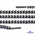 Шнурки #107-16, круглые 130 см, двухцветные цв.серый/чёрный - купить в Ленинске-Кузнецком. Цена: 31.89 руб.