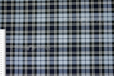 Ткань костюмная клетка Т7274 2004, 220 гр/м2, шир.150см, цвет т.синий/гол/бел - купить в Ленинске-Кузнецком. Цена 