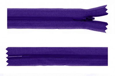 Молния потайная Т3 866, 50 см, капрон, цвет фиолетовый - купить в Ленинске-Кузнецком. Цена: 8.62 руб.