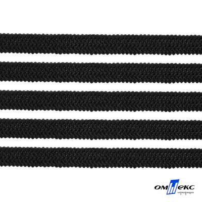 Лента эластичная вязанная (резинка) 4 мм (200+/-1 м) 400 гр/м2 черная бобина "ОМТЕКС" - купить в Ленинске-Кузнецком. Цена: 1.78 руб.