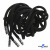 Шнурки #107-05, круглые 130 см, декор.наконечник, цв.чёрный - купить в Ленинске-Кузнецком. Цена: 22.56 руб.