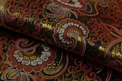 Ткань костюмная жаккард, 135 гр/м2, шир.150см, цвет бордо№6 - купить в Ленинске-Кузнецком. Цена 441.95 руб.
