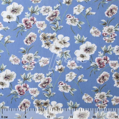 Плательная ткань "Фламенко" 12.1, 80 гр/м2, шир.150 см, принт растительный - купить в Ленинске-Кузнецком. Цена 241.49 руб.
