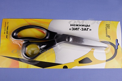 Ножницы ЗИГ-ЗАГ "MAXWELL" 230 мм - купить в Ленинске-Кузнецком. Цена: 1 041.25 руб.