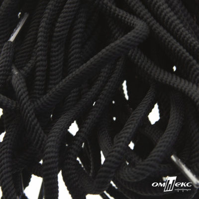 Шнурки #106-09, круглые 130 см, цв.чёрный - купить в Ленинске-Кузнецком. Цена: 21.92 руб.
