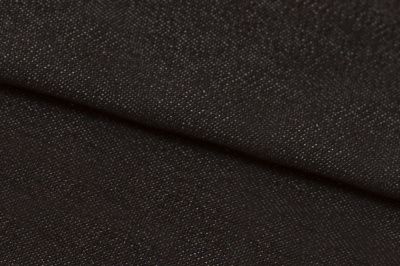 Ткань джинсовая №96, 160 гр/м2, шир.148см, цвет чёрный - купить в Ленинске-Кузнецком. Цена 350.42 руб.