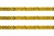 Пайетки "ОмТекс" на нитях, SILVER SHINING, 6 мм F / упак.91+/-1м, цв. 48 - золото - купить в Ленинске-Кузнецком. Цена: 356.19 руб.
