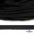 Шнур плетеный d-8 мм плоский, 70% хлопок 30% полиэстер, уп.85+/-1 м, цв.- чёрный - купить в Ленинске-Кузнецком. Цена: 735 руб.