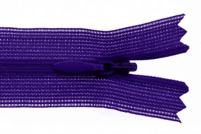 Молния потайная Т3 866, 50 см, капрон, цвет фиолетовый - купить в Ленинске-Кузнецком. Цена: 8.62 руб.