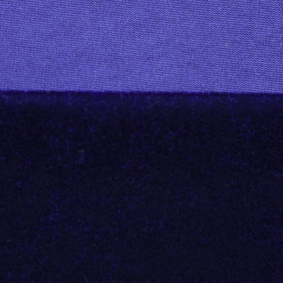 Бархат стрейч №14, 240 гр/м2, шир.160 см, (2,6 м/кг), цвет т.синий - купить в Ленинске-Кузнецком. Цена 748.44 руб.
